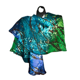 Blue, Green & Purple Swirl Shawl