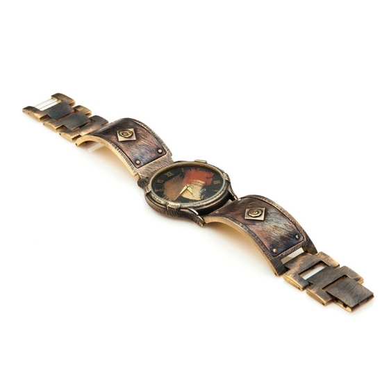 Watch Craft by Eduardo Milieris Bronze-Tone Decorative Bracelet Watch Eduardo Milieris Watches / Watchcraft Hand-Wrought  main image 2