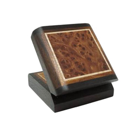 Redwood Burl Top Rosewood Sides Keepsake Box 4"
