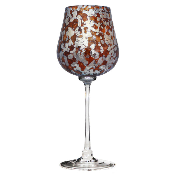 Silver Aurora Wine Glass