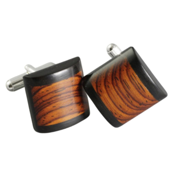 Cuff Link Wood Dome