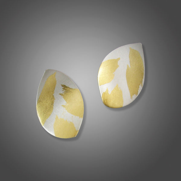 Single Leaf stud earrings