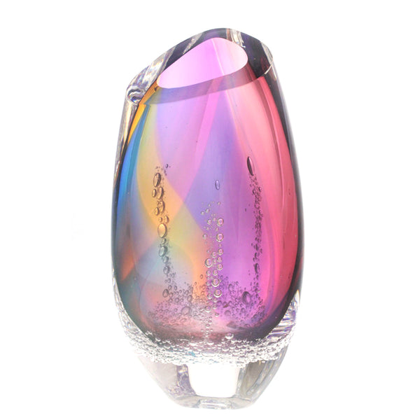 Sea Foam Triangular Vase Aurora - Buzz Blodgett