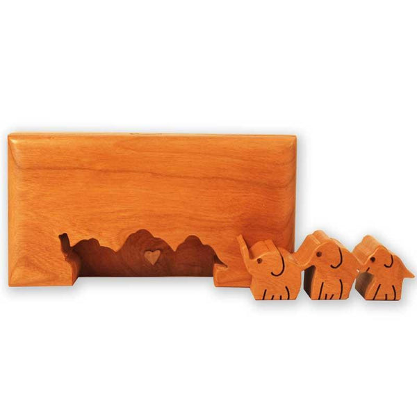 Elephants Key Puzzle Box - Boxology