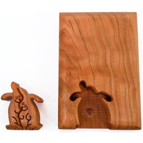 Rabbit Couple Key Puzzle box - Boxology
