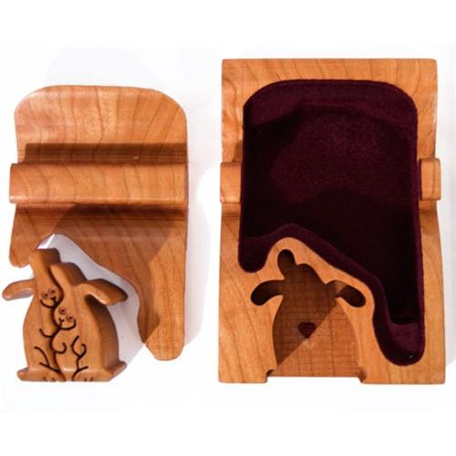 Rabbit Couple Key Puzzle box - Boxology