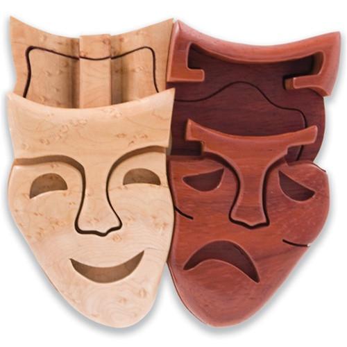 Large Comedy/Tragedy Puzzle Box - Boxology