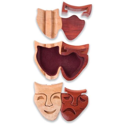 Large Comedy/Tragedy Puzzle Box - Boxology