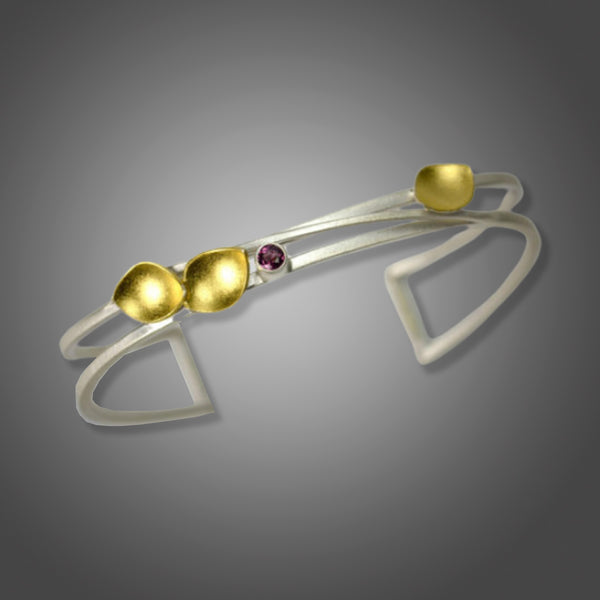 Garnet Leaf Cuff