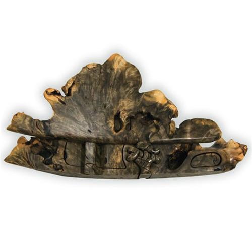 Buckeye Natural Edge Tree Key Puzzle Box - Boxology