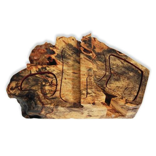 Buckeye Natural Edge Thunder Bolt Key Puzzle Box - Boxology