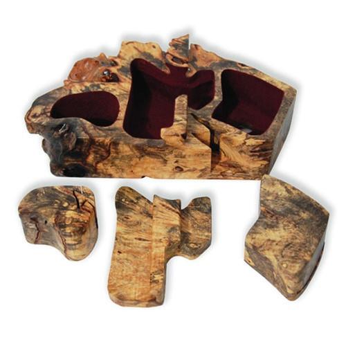 Buckeye Natural Edge Thunder Bolt Key Puzzle Box - Boxology