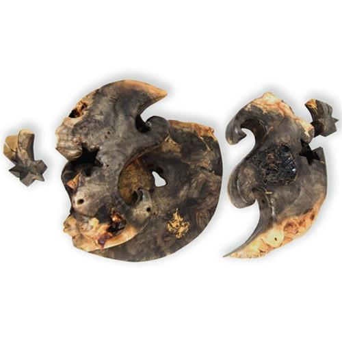 Buckeye Natural Edge Circular Wave Shooting Star Key Puzzle Box - Boxology