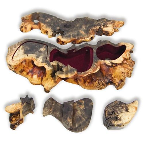 Buckeye Natural Edge Shooting Star Key Puzzle Box - Boxology