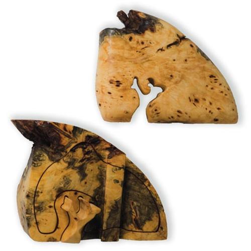 Buckeye Natural Edge Leaning Tree Key Puzzle Box - Boxology