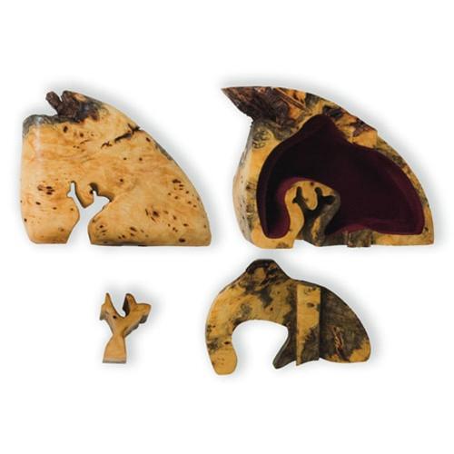 Buckeye Natural Edge Leaning Tree Key Puzzle Box - Boxology