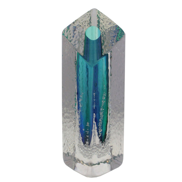 Sea Foam Square Bud Vase Blue Multi - Buzz Blodgett