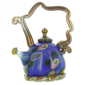Teapot Sculpture - Dark Blue