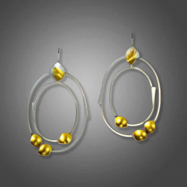 Double Hoop Oval Earrings