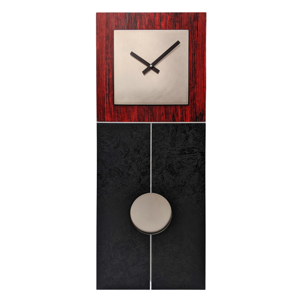 Jane 30 Pendulum Clock - Red & Black