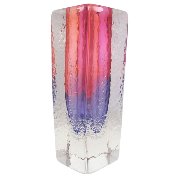 Sea Foam Square Vase Red Multi - Buzz Blodgett