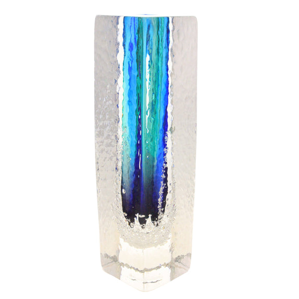 Sea Foam Square Vase Blue Multi - Buzz Blodgett
