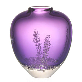 Sea Foam Flat Vase Lavender - Buzz Blodgett