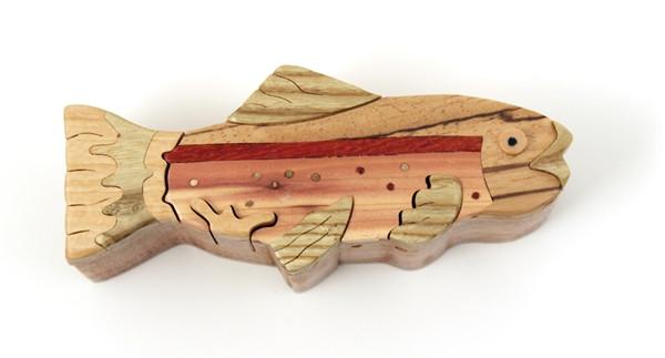 Small Trout Puzzle Box - Boxology