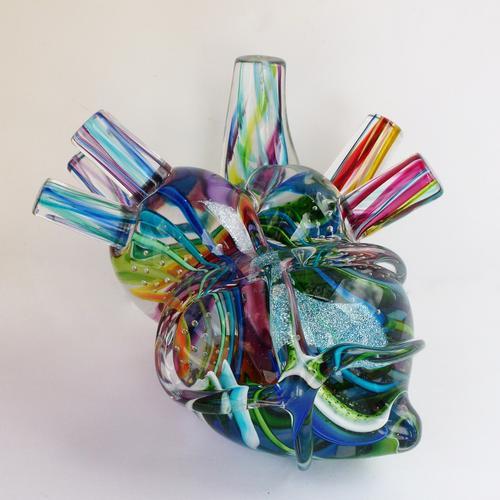 Anatomical Glass Human Heart