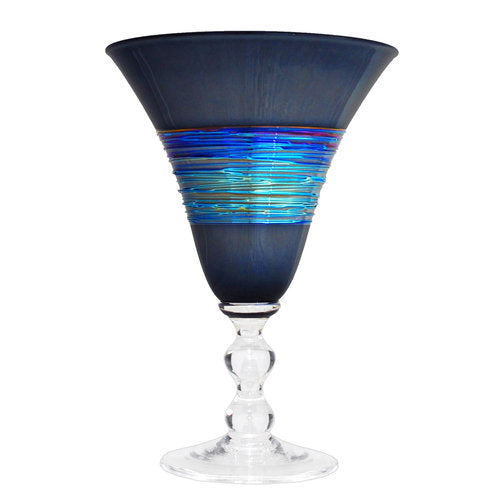 Rainbow Spun Water Glass Black