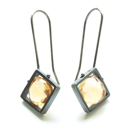 Diagonal Frame Earrings - Ashka Dymel