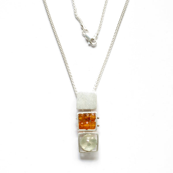 Triple Square Cage Necklace