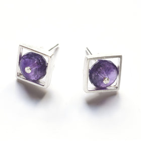 Square Cage Earrings - Ashka Dymel