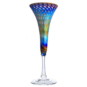 Honeycomb Champagne Flute Glass