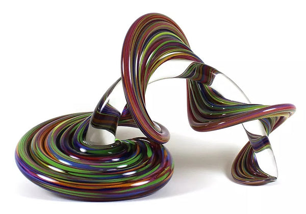 Heechee Sculpture - Clear/Happy Mix Ruby