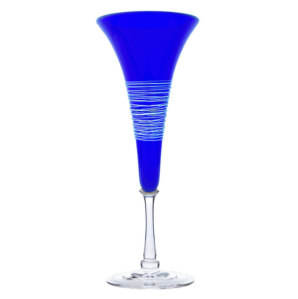 Silver Spun Champagne Flutes