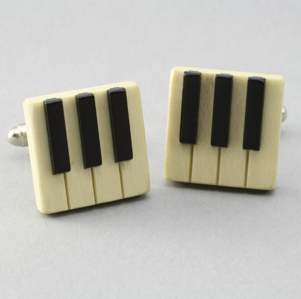 Cuff Link Piano Keys