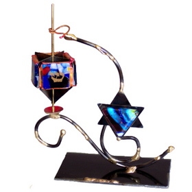 Dreidel On Star Stand