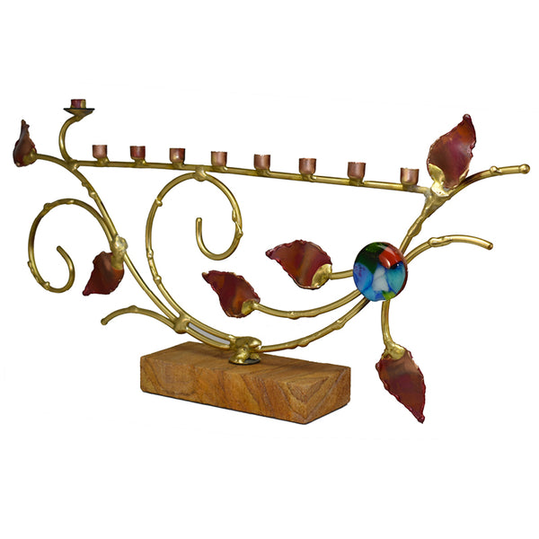 Small Tree of Life Menorah On Sandstone