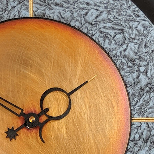 L-Drop Pendulum Clock Blue Copper