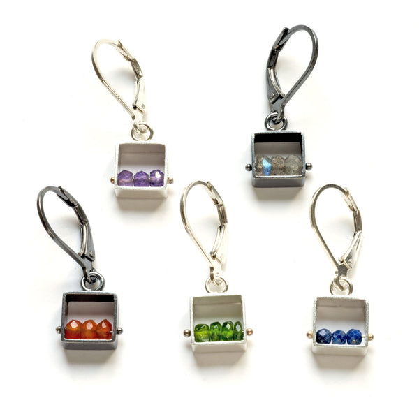 Mini Square Earrings - Ashka Dymel