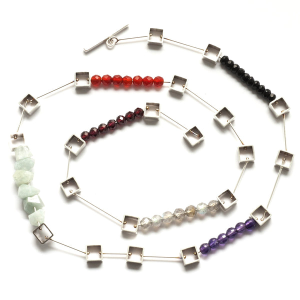 Multi Squares Chain Necklace