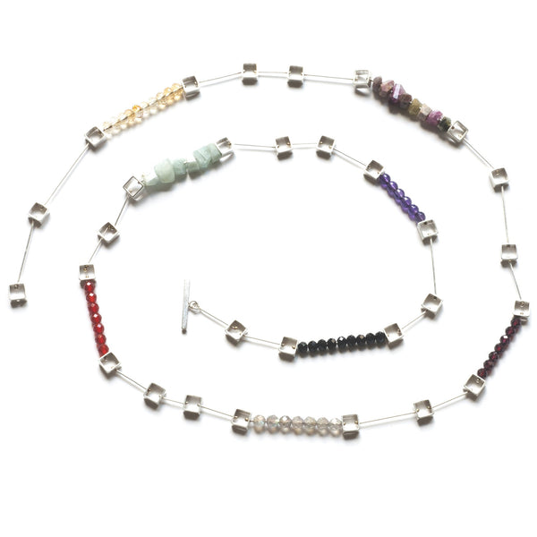 Multi Squares Chain Necklace