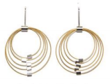 Graduated Circle Post Earrings