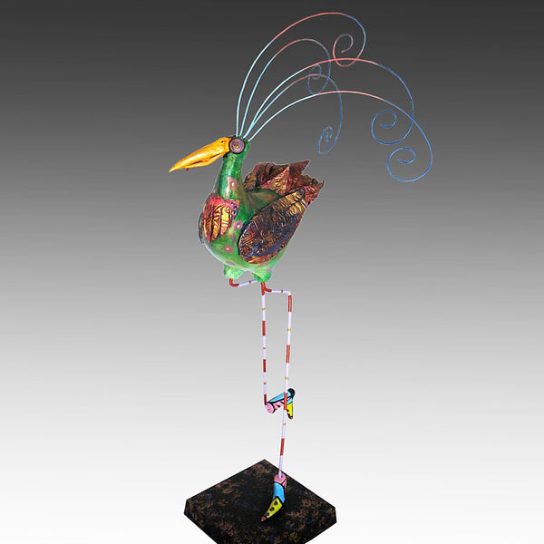 Great Green Grebe Flight of Fancy - Large