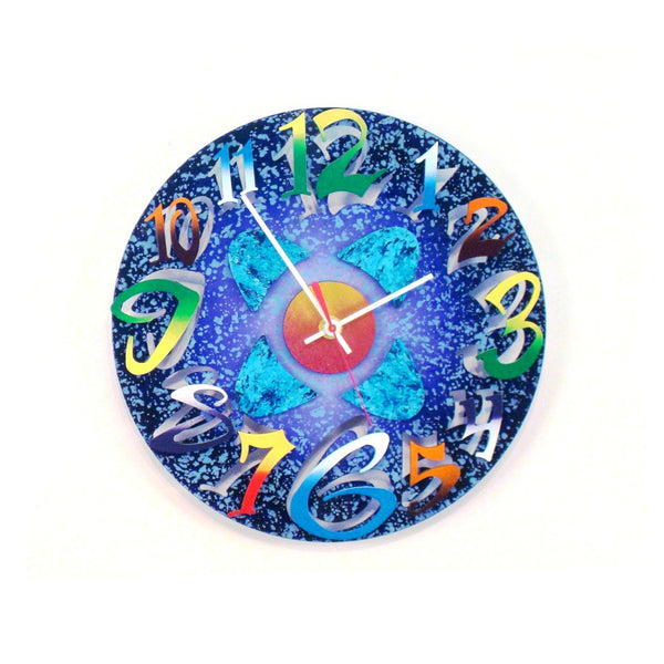 Mod Disk Purple Clock