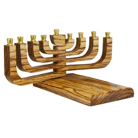 Adjustable Zebrawood Menorah