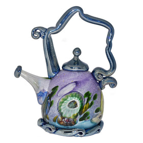 Teapot Sculpture - Purple & Blue