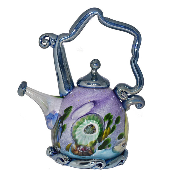 Teapot Sculpture - Purple & Blue