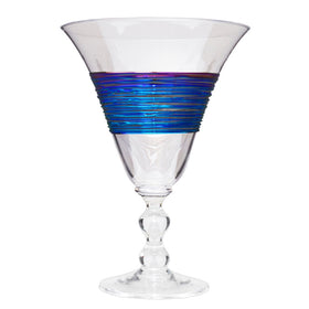 Rainbow Spun Water Glass Clear